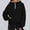 #0314-Black, variant on Ailaofu Womens Hoodies Quarter Half Zip Pullover Oversized Sweatshirts Half With Pockets Fall Clothes