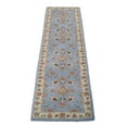 thumbnail image 4 of Rugsotic Carpets Hand Tufted Wool Eco-Friendly Area Rugs - 2'6''x10', Runner, Blue White, Modern Contemporary Design, High Pile Handmade Anti Skid Rugs for Living Room, Bed Room (K00523), 4 of 6