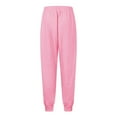 thumbnail image 4 of BRDFRL Womens Sweatpants with Pockets Cotton Solid Color Drawstring Women's Pants with Pockets Sweat Pants Trousers Pink 5XL, 4 of 7