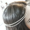 thumbnail image 3 of GROFRY Lady Bohemian Fashion Rhinestone Layered Head Chain Headpiece Hair Band Jewelry, 3 of 6
