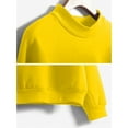 thumbnail image 4 of Yellow Womens Sweatshirt Mock Neck Sweatshirt Casual Plus Size Long Sleeve Sweatshirt Pullover 2025 Fall Sweatshirt with Pockets Fall Clothes for Women, 4 of 4