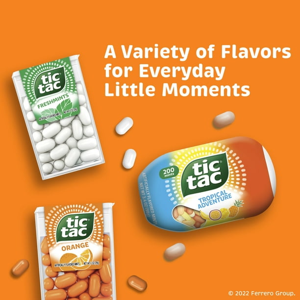 Tic Tac Orange Mints - Office Kitchen Breath Freshener - Walmart