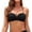 a-Black, variant on Solid Twist Front Bikini Top Women's Adjustable Thin Spaghetti Strap Full Lined Swim Top Separates for Beach Pool Summer Vacation