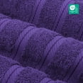 thumbnail image 3 of American Soft Linen Luxury Turkish Hand Towel Set, 100% Cotton 4 Piece Hand Face Towels for Bathroom and Kitchen, Purple, 3 of 9