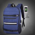 thumbnail image 4 of Laptop Backpack Anti-theft Password Lock Business Computer Shoulder Bags Large Capacity USB Charging Port Travelling Blue, 4 of 9