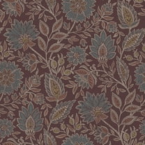NuWallpaper Waverly Indira Aster Maroon Peel and Stick Wallpaper