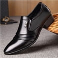 thumbnail image 2 of Zapatos de cuero para hombre, zapatos de verano transpirables para hombre, zapatos casuales de moda de estilo coreano para hombre, 2 of 4
