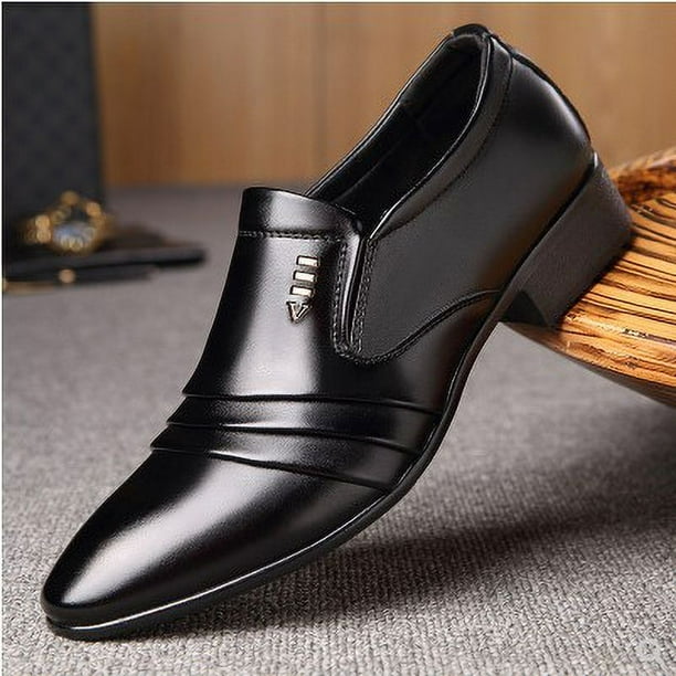 Zapatos de cuero para hombre, zapatos de verano transpirables para hombre, zapatos casuales de moda de estilo coreano para hombre