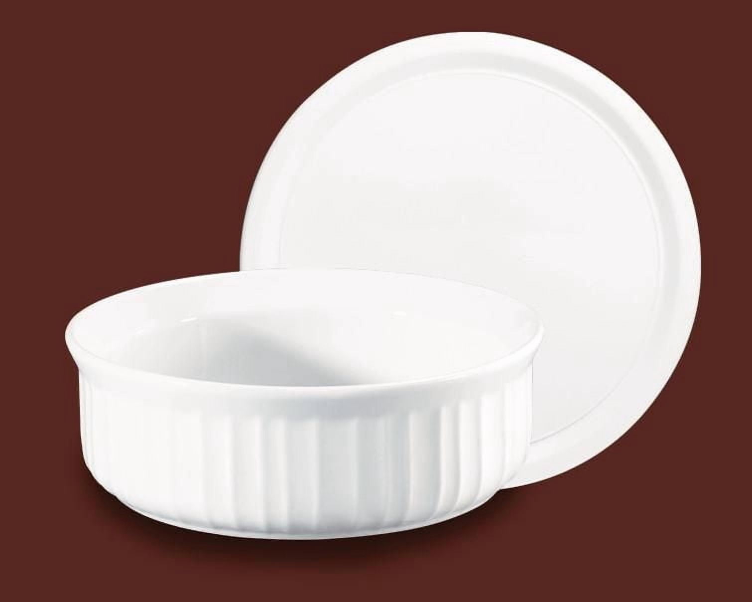 Plat rond à couvercle en plastique 24 oz/708 ml - Corningware French White