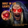 thumbnail image 3 of Joyfy 5.17 FT Halloween Standing Hunchback Witch with Light, Animatronics Large Halloween Decorations Outdoor, Radar Motion Activated with Creepy Sound & Eyes and Moving Head for Yard Decor, 3 of 8
