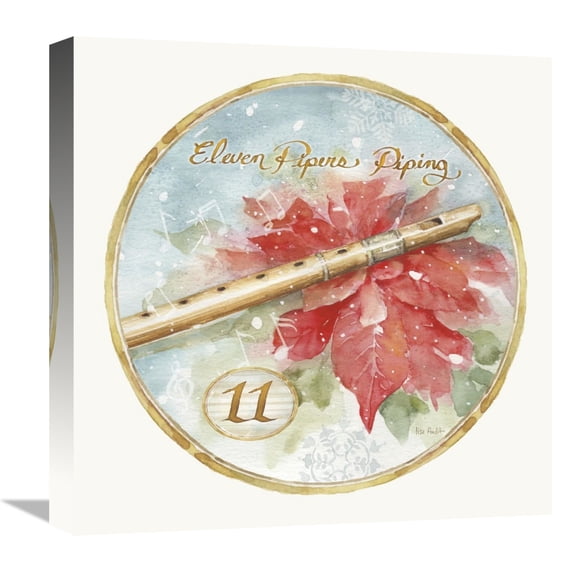 Global Gallery's '12 Days of Christmas XI Round' By Lisa Audit Stretched Canvas Wall Art