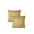 thumbnail image 1 of The Great American Store- Handmade & Customized Indoor/Outdoor 6D Set of 2 Solid Euro Pillows- Taupe (30" X 30") for Decorative bed Pillow Shams - Down Alternative Fill, 1 of 4