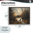 thumbnail image 3 of Autumn Ghosts at Lake Brown Framed Floater Canvas Wall Art, design by Arlington Prints, 3 of 10