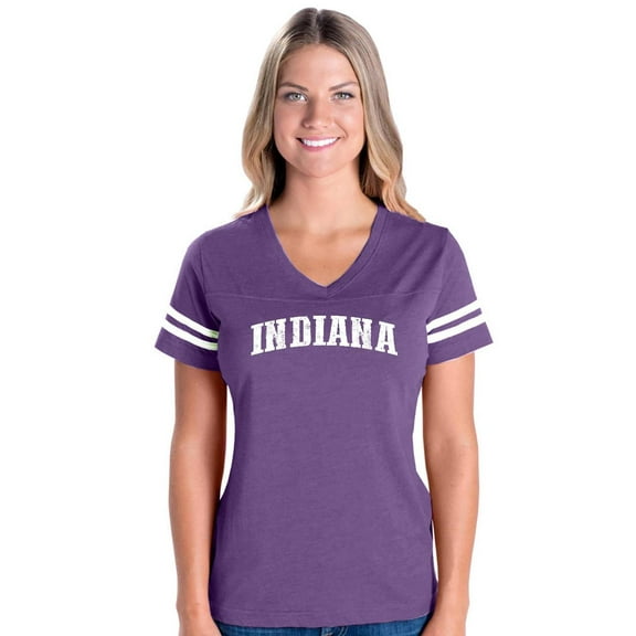Womens Football Fine Jersey T-shirts - Indiana