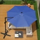 thumbnail image 1 of Navy blue 10ft heavy - duty cantilever umbrella: 360° rotation, adjustable tilt, 600d oxford fabric, rust - proof aluminum frame, cross base, windproof, ideal patio, pool & garden, moderno design, 1 of 9