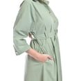 thumbnail image 4 of Vestido camisero con cinto Roman Fashion /Juvenil, 3827-p (Verde militar) verde CH, 4 of 5