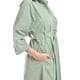 thumbnail image 4 of Vestido camisero con cinto Roman Fashion /Juvenil, 3827-p (Verde militar) verde CH, 4 of 5