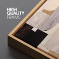 thumbnail image 3 of IDEA4WALL Extra Large Framed Canvas Print Wall Art Geometric Architectural Collage Digital Art Abstract Pattern Minimal Wall Decor Oversized Artwork Relax/Calm for Rooms - 60"x20", 3 of 5