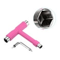 thumbnail image 3 of Unique Bargains All-In-One Skate Tool Multi-Function Portable Skateboard Tool T Tool, Pink, 3 of 4
