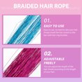 thumbnail image 4 of 12pcs Braid Hair Tinsels Colorful Hair Tinsel Hair Tinsel Strands Hair Accessory, 4 of 7