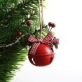 thumbnail image 2 of Campana navideña, paquete de 6 adornos de metal para árboles de Navidad, campana de metal para colgar, 2 of 5