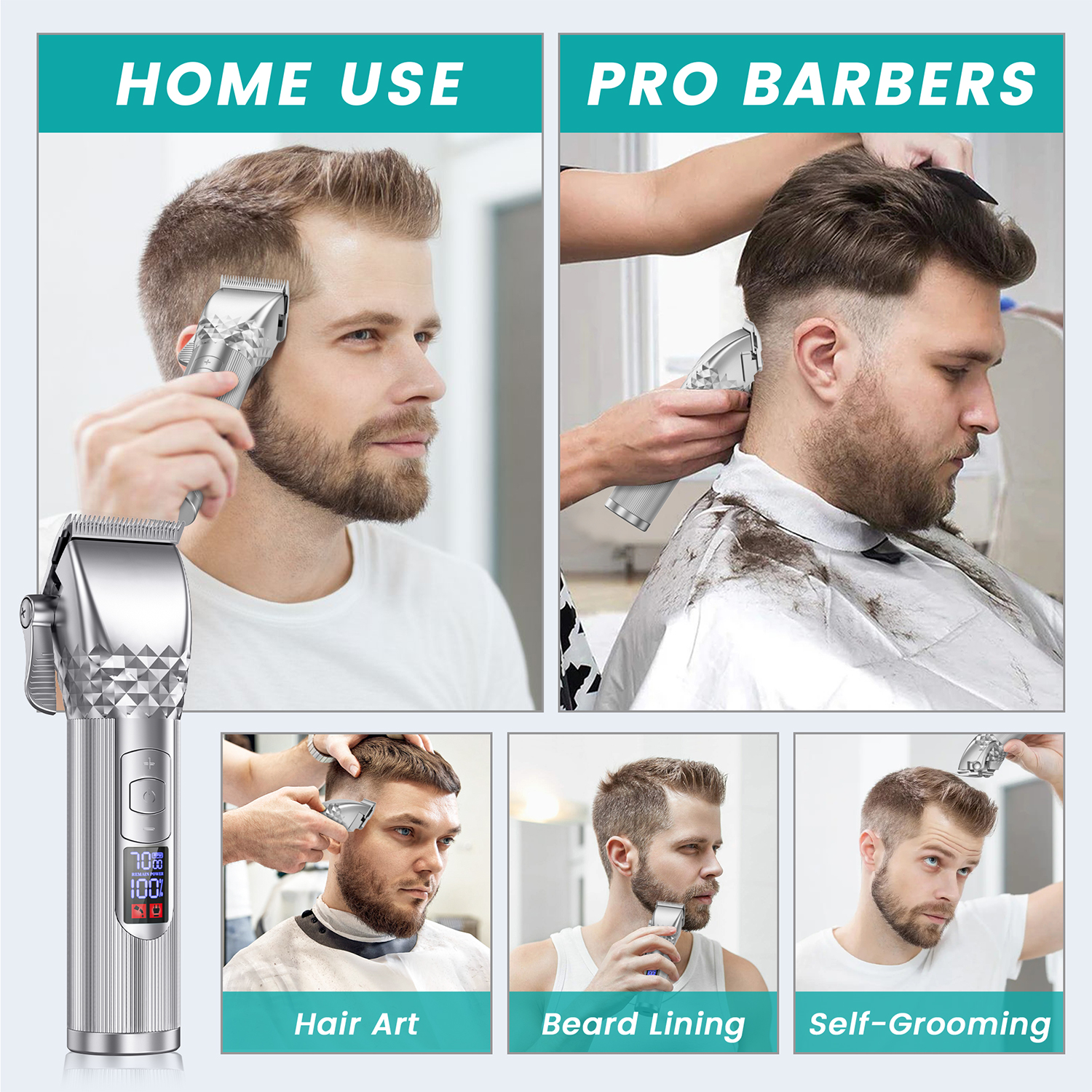 Cshidworld Cordless Rechargeable Hair Clipper Kit photo 4