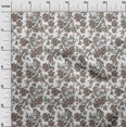 thumbnail image 2 of oneOone Cotton Poplin Fabric Leaves & Floral Ikat Printed Craft Fabric BTY 56 Inch Wide, 2 of 4