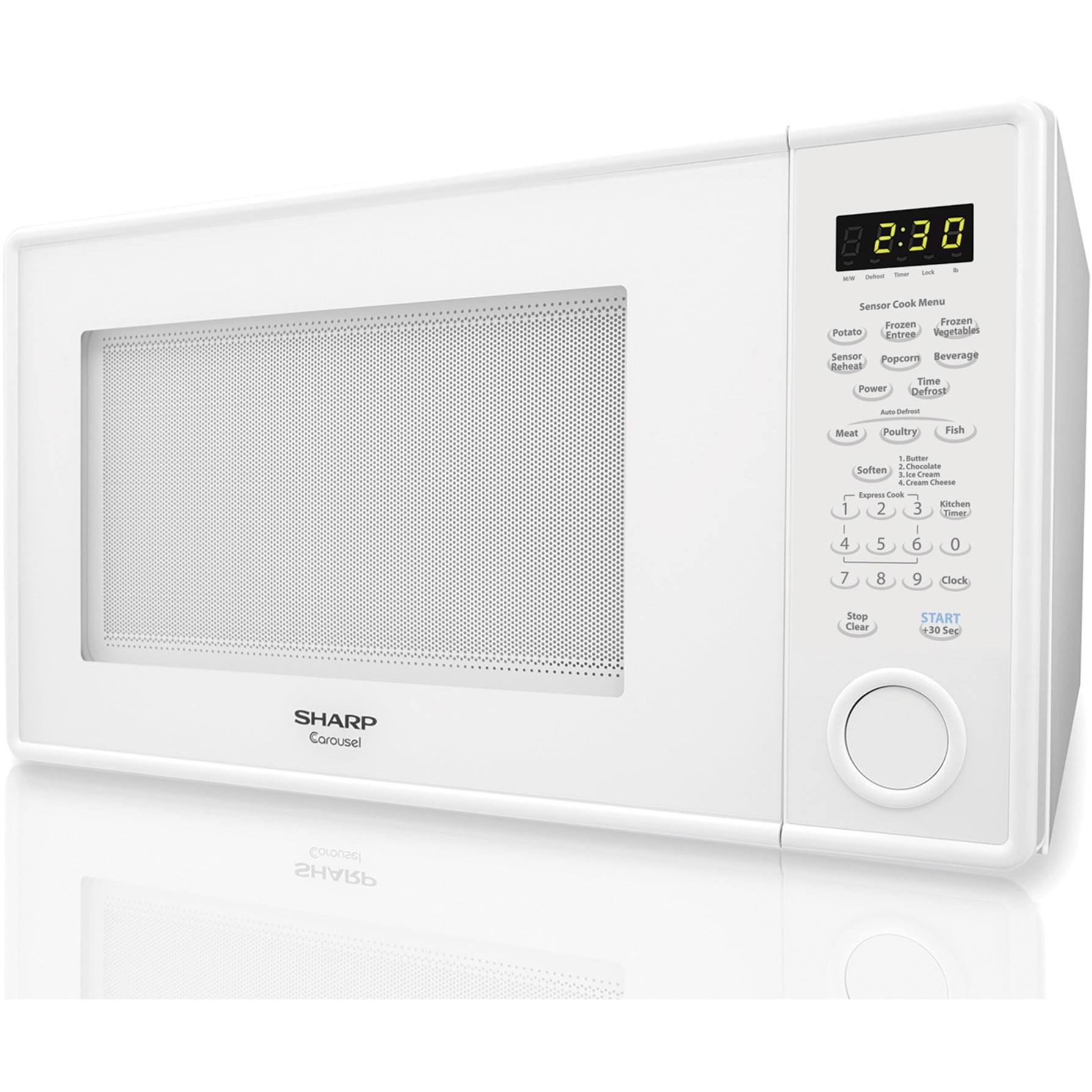Sharp Carousel R459YW Microwave oven freestanding 1.3 cu. ft 1000 W white