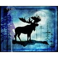thumbnail image 2 of LightBoxJournal 18x15 Black Ornate Wood Framed with Double Matting Museum Art Print Titled - Midnight Moose, 2 of 4