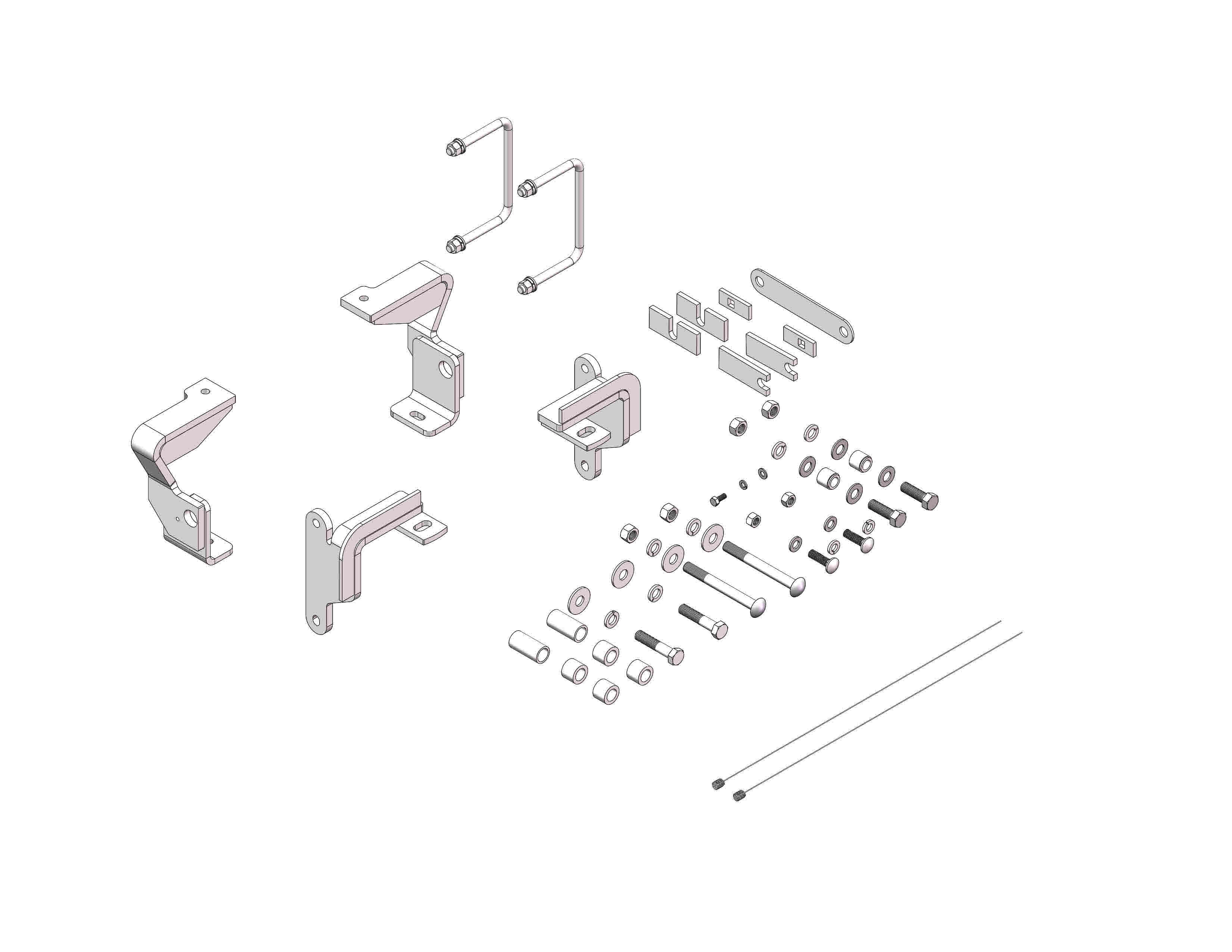 Ul Li 4 Piece Bracket Li Li Bolt On Li Li No Drilling Required Li Ul Walmart Canada