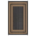 thumbnail image 2 of Reversible Waterproof Outdoor Patio Rug,Lightweight Plastic Straw Ma ,Modern Bordered Design,Large Area Carpet,for Patio RV,Porch,Black/Brown,9x12FT, 2 of 8