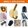 thumbnail image 5 of Hook - Waterproof wall hanging pendant Heavy duty hook for hanging coats/hats/towels/gowns/bathroom hooks/4 packs - set 3, 5 of 5