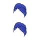 thumbnail image 3 of Minnieouse Nudo turbante musulmán interior Hijab étnico gorro Color sólido Headwrap plisado ajustable gorros boda azul real azul real 2piezas, 3 of 6