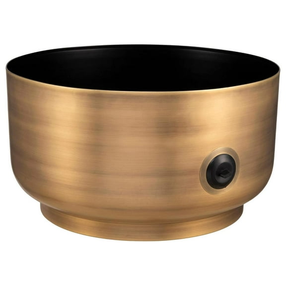 Decorative Footed Water Hose Holder Pot | Holds 100ft Hose | Ground Garden Box | Steel | Powdered Coated | Metal Hider | Outdoor or Indoor Use (Antique Bronze)