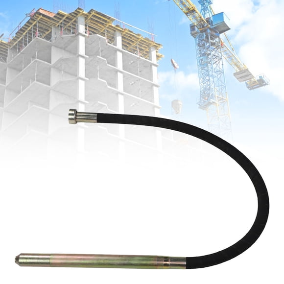 Concrete Vibrating Rod, Manganese Steel Flexible Shaft Non Fall Off Handheld Concrete Vibrating Tool Impact Safe Lightweight For Construction
