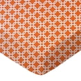 thumbnail image 1 of SheetWorld Fitted 100% Cotton Percale Pack N Play Sheet Fits Graco 27 x 39, Orange Links, 1 of 1