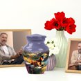 thumbnail image 6 of JAGASY Horse Funeral Urn for Ashes Adult Male, Blue Small Urns for Human Ashes Keepsake, Purple Flowers Decorative Urns for Mother, River Cremation Urn for Father, (3 Inch), 6 of 7