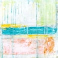 thumbnail image 2 of Vess, June Erica 15x15 Gold Ornate Wood Framed with Double Matting Museum Art Print Titled - Distant Colors I, 2 of 4