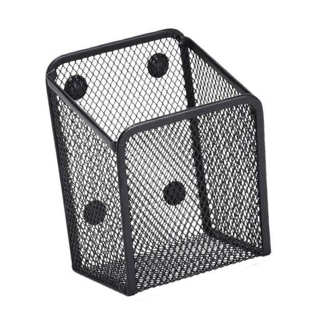 Dickly Pen Holder Pencil Locker Sturdy Mesh Versatile Accessories Practical Storage Box Black Rectangle