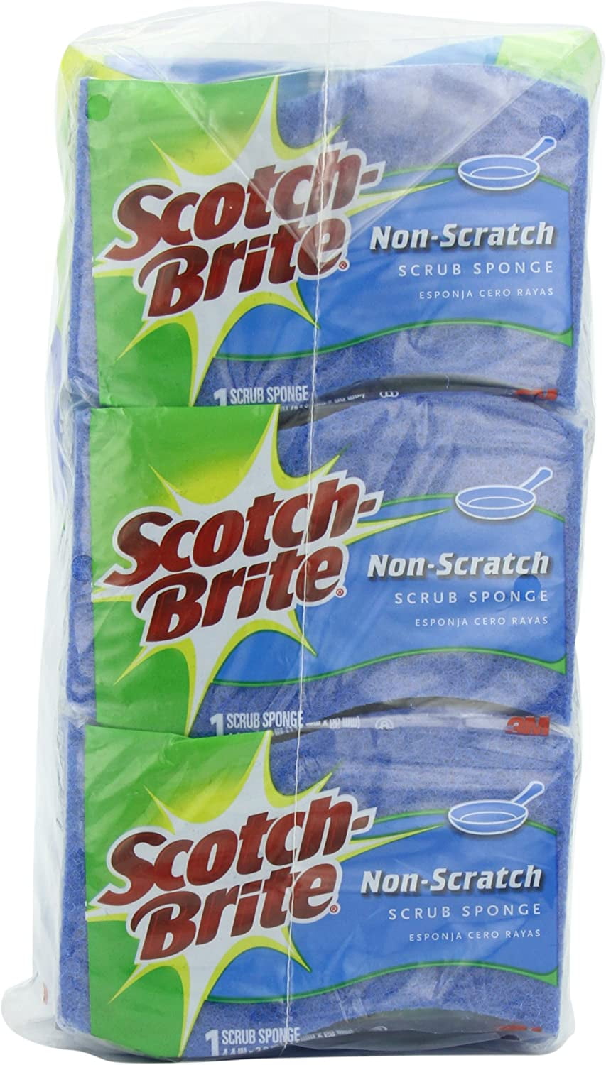 Aidea-Brite Non-Scratch Scrub Sponge-24Count, Sponges for Dishes, Cleaning  Spong