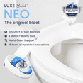 thumbnail image 2 of LUXE Bidet NEO 110 - Non-Electric Bidet Attachment, Adjustable Water Pressure, Rear Wash (Blue), 2 of 10