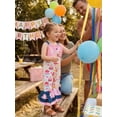 thumbnail image 6 of BemeyourBBs Toddler Baby Girl Birthday Overalls Romper Outfit 1 2 3 4 5 Years Birthday Girl Clothes Cake Heart Star Sleeveless Flare Pants Jumpsuit Bell Bottom, 6 of 9