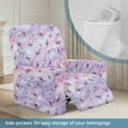 thumbnail image 3 of Xoenoiee Purple Butterfly Marble Print Recliner Chair Cover Lazy Boy Recliner Covers Recliner Covers for Recliner Chair, Elastic Furniture Protector Prevent Wear and Pet Hair, 3 of 7