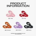 thumbnail image 2 of Yougu Women's Memory Foam Flip Flop Sandals ,Purple, Size US 6-7, 2 of 7