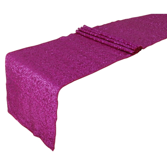 Darling Souvenir 1 Pcs Sequin Table Runner For Wedding Party Baby Shower Table Cloth Event Decor 12 x 108 Inches - Colors Available