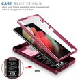 thumbnail image 5 of Procase for Samsung Galaxy A53 5G Case Built-in Slide Camera Cover,Heavy-Duty Magnetic Kickstand Rugged Case Shockproof/Dust/Drop Proof 3-Layer Durable Case for Galaxy A53 5G,Pink+Red, 5 of 7