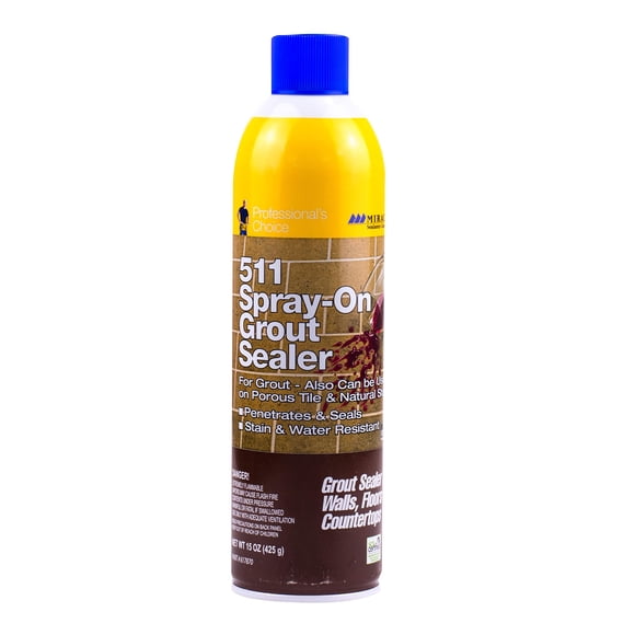 Spray sellador de lechada en aerosol Miracle Sealants, 450 ml, color dorado para interiores