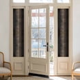 thumbnail image 2 of Leopard Print Window Privacy Film, Chic Abstract Black Brown Animals Texture Static Cling UV Sun Blocking Heat Control Window Tint, Non-Adhesive One Way Windows Privacy Cover 17.7''x78.7'', 2 of 7