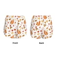 thumbnail image 5 of Picia Squirrel InThe Forest3 Pattern Women's 2 in 1 Athletic Running Shorts High Waisted Workout Casual Gym Sweat Shorts with Comfy Liner Zipper Pockets-Medium, 5 of 9