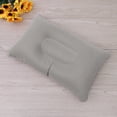thumbnail image 2 of 4 pcs  Super-thick Flocking Fabric Inflatable Pillow Portable Travel Pillow for Outdoor Activities (Grey), 2 of 6